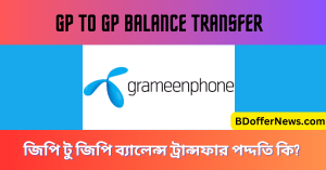 GP To GP Balance Transfer