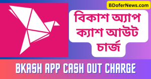 Bkash App Cash Out Charge 2023 বিকাশ অ্যাপ ক্যাশ আউট চার্জ