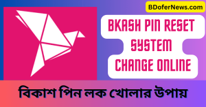 Bkash Pin Reset System change Online বিকাশ পিন লক খোলার উপায়