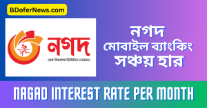 Nagad Interest Rate Per Month Bangla নগদ মোবাইল ব্যাংকিং সঞ্চয় হার