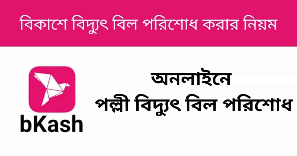 বিকাশে বিদ্যুৎ বিল পরিশোধ করার নিয়ম