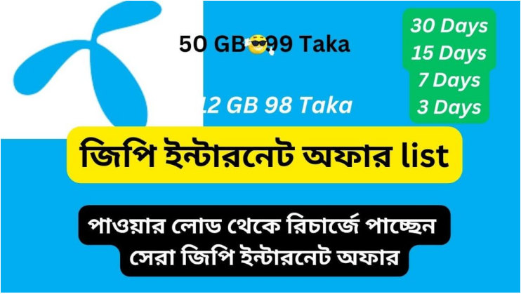 জিপি ইন্টারনেট অফার ২০২৫