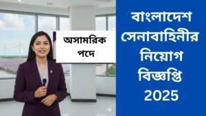 অসামরিক পদে বাংলাদেশ সেনাবাহিনীর নিয়োগ বিজ্ঞপ্তি ২০২৫