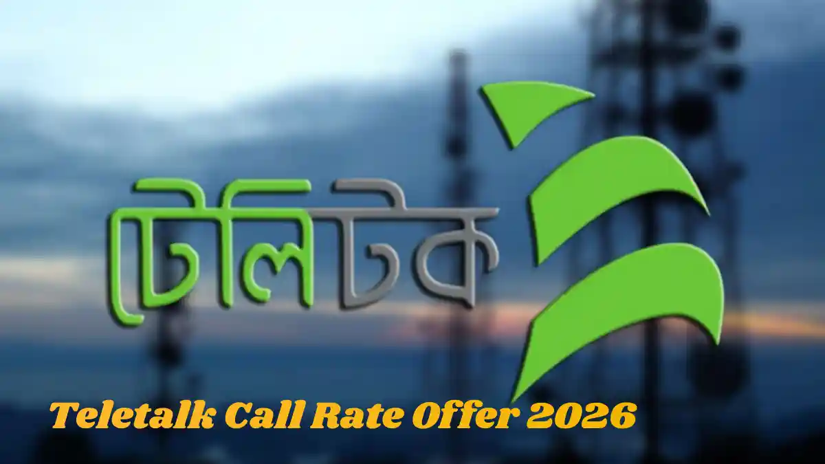 Teletalk Call Rate Offer 2026